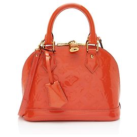 Louis Vuitton Monogram Vernis Alma BB Handtasche Orange