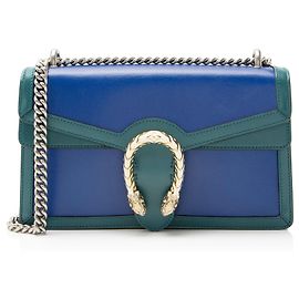 Gucci Leather Dionysus Medium Shoulder Bag Blue