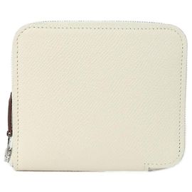 Hermès LUCKY DAISY Epsom Silk Wallet White