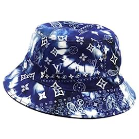 Gorro de Algodón Monogram Louis Vuitton Azul