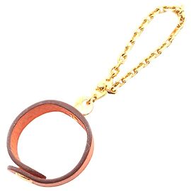 Pingente de couro Nomad Hermès Laranja