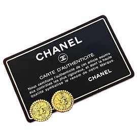 Orecchini Coco Mark di Chanel D'oro Metallico