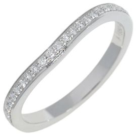 Cartier Ballerine Wedding Ring Pt950 Diamond Ring Size 48 Silvery Metallic