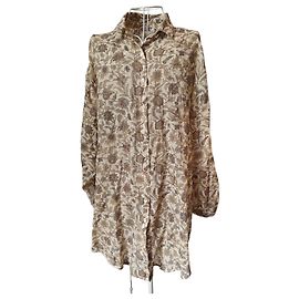 Mes Demoiselles ... Vestido camisa de algodón Beige