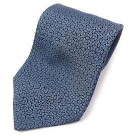 Hermès Corbata de seda Hermes Azul