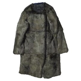 Autre Marque INES＆MARECHAL Rabbit Fur Coat Other Grey