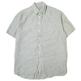 Autre Marque WHITELAND Cotton Polyester Short Sleeve Shirt White Grey
