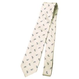 Autre Marque Atto Vannucci Silk Tie Beige