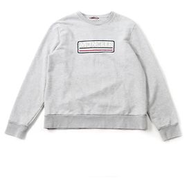 Moncler Rundhals Sweatshirt aus Baumwolle und Acryl Grau