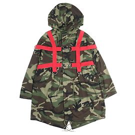 Céline Abrigo de algodón de camuflaje Celine Verde Caqui