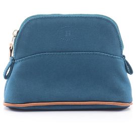 Hermès Bolide Pouch 15 Mini Handtasche Blau
