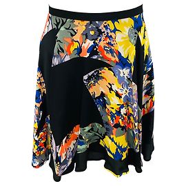 Zimmermann Black / Yellow Multi Floral Silk Skirt Multiple colors
