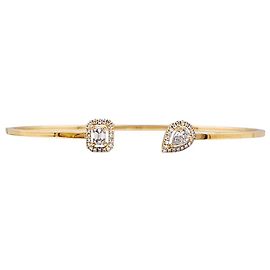Bracciale Messika, "Jonc Flex Toi & Moi My Twin" in oro giallo e diamanti. Altro