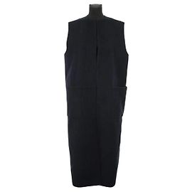 Givenchy Sleeveless anthracite cashmere coat Dark grey