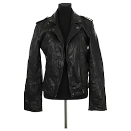Levi's Black Leather Jacket Black