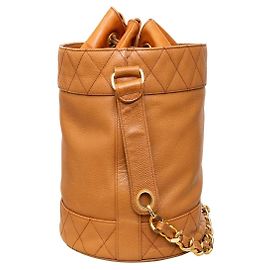 Chanel Borsa a secchiello vintage - Anni '90 Marrone