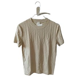 Hermès Beige Knit T-Shirt Beige