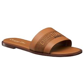 Christian Dior Dway Slide Sandals Brown