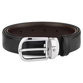 Montblanc REVERSIBLE HORSESHOE BELT 30 MM IN LEATHER Brown Black