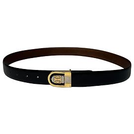 Autre Marque Vintage Givenchy Leather Belt Black Brown Black