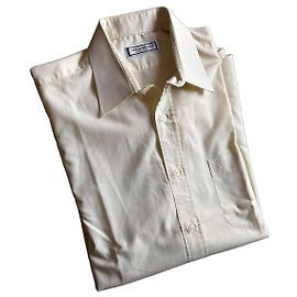 Camicia Vintage Yves Saint Laurent Per Uomo Beige Crudo Giallo Crema