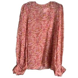 Max Mara Silk Blouse with Harlequin Buttons Multiple colors
