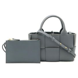 Bolsa Tote 2 em 1 de couro Candy Arco da Bottega Veneta Marrom