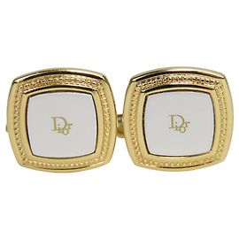 Abotoaduras Christian Dior Acessórios Prata Dourado