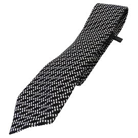 Corbata de seda Giorgio Armani Plata