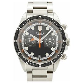 Autre Marque Orologio da uomo Tudor Heritage Chrono 70330N con quadrante nero Altro