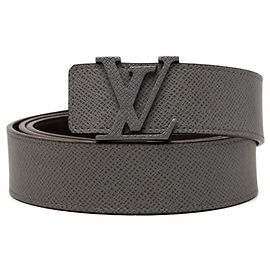 Cintura LV Initials Taiga Glacier di Louis Vuitton Marrone