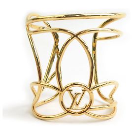 Pulseira de metal dourado Louis Vuitton Dourado