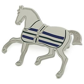 Anello per sciarpa Cheval Couverture Hermès Argento