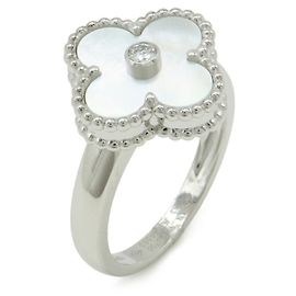 Anillo Alhambra en oro blanco de 18K de Van Cleef & Arpels Blanco