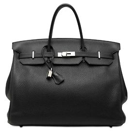 Sac Hermès Birkin 40 en cuir Togo noir Noir