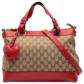 Bolsa Valentine em lona GG bege da Gucci Bege