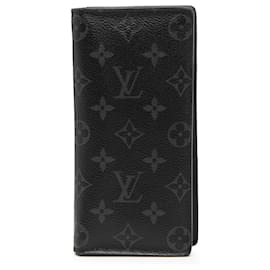 Cartera Brazza Monogram Eclipse Negra Louis Vuitton Negro