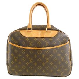 Louis Vuitton Monogram Bowling Vanity Handbag Brown