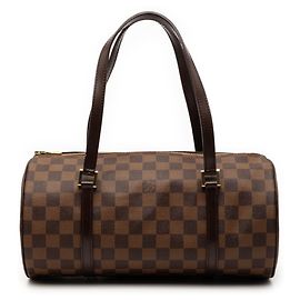 Borsa Louis Vuitton Damier Papillon 30 Marrone