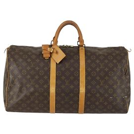 Louis Vuitton Keepall Bag Monogram Canvas 55 Brown