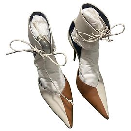 Escarpins Priscilla Gucci Blanc Camel