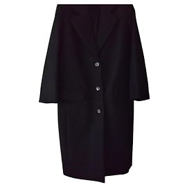 The Row T.8 Wool Coat Black Black