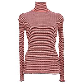 Pull à col roulé rayé Victoria Beckham en viscose multicolore Multicolore