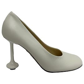 Pompes à talons sculptés Loewe Toy en cuir de chèvre blanc Blanc Écru