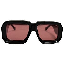 Loewe x Paula's Ibiza Dive Mask Sunglasses in Black Acetate Black
