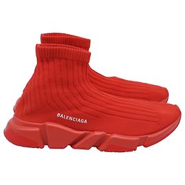 Baskets Speed Balenciaga en polyester rouge Rouge