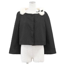 Giacca 2 in 1 in misto seta Salvatore Ferragamo Nero Crudo