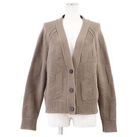 Hermès Hermes Wollstrickjacke Braun
