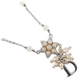 Dior Sternmotiv Halskette Silber