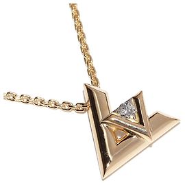Collar Péndulo Louis Vuitton K18YG LV Volt One Q93805 Dorado